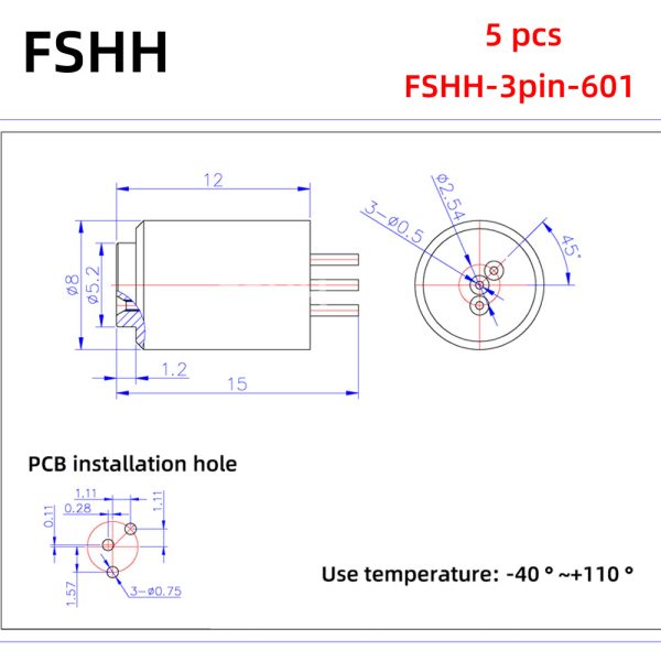 FSHH 3pin 601 35us一个