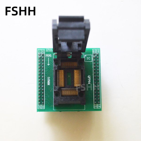 SDP-705X-64Q Programmer adapter 0.8mm QFP64 to DIP test socket adapter for 68HC705X32